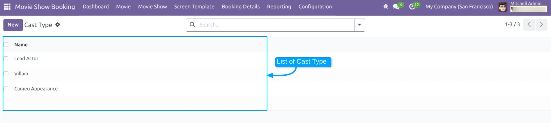 Movie Booking Configuration